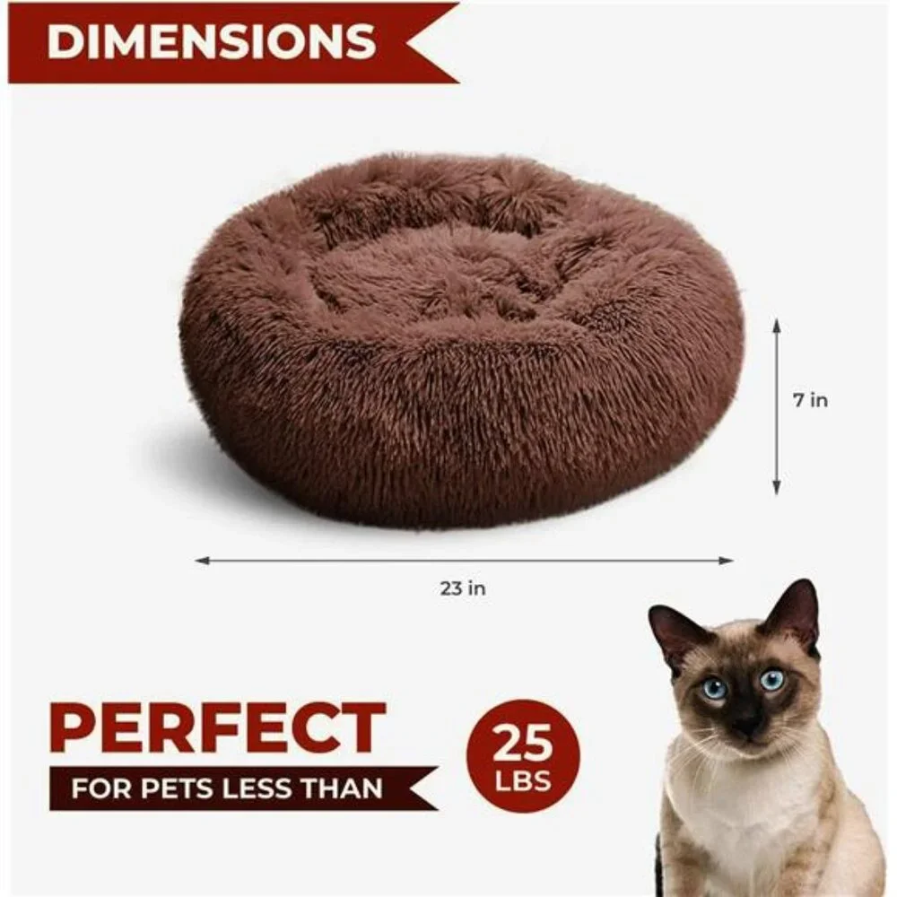 Whiskers & Friends Cat Bed, Cat Beds for Indoor Cats Washable, Orthopedic Soft
